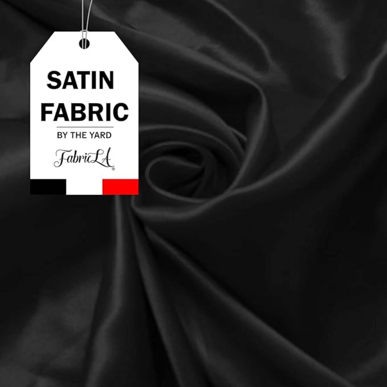 FabricLA Satin Fabric By the Yard | 60 Wide | Charmeuse Satin Silky Fabric by The Yard | Satin Fabric for Bridal Wedding Decoration, Fashion Craft